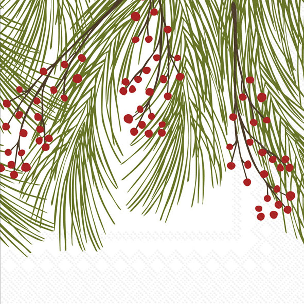 Winterberry Pine Lunch Napkin