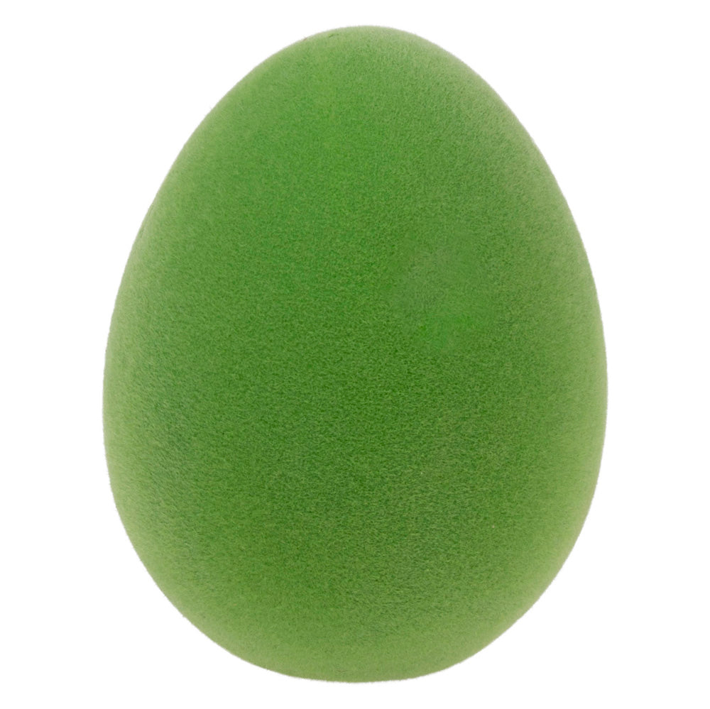 GREEN FLOCKED EGG LG