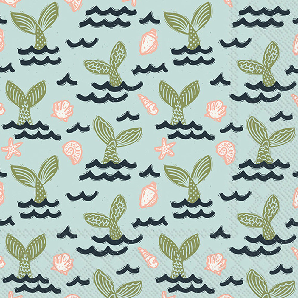 Mermaid Tails Cocktail Napkin