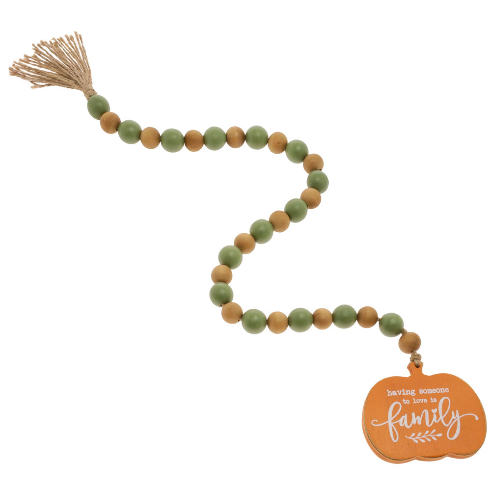 Family Pumpkin Beads Green Orange Pumpkin