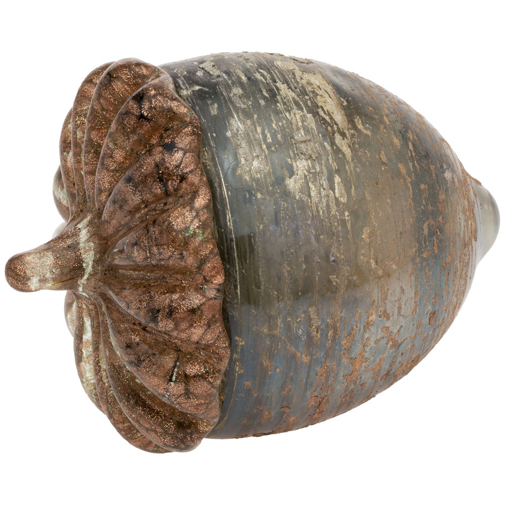 MD UMBER GRAIN GLASS ACORN