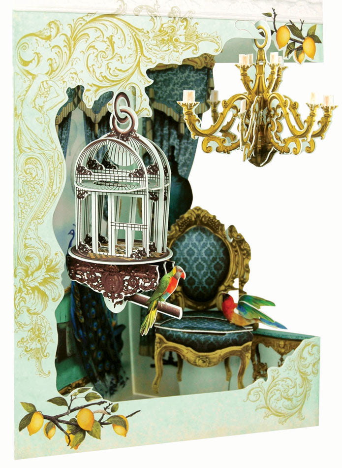 Chandelier Birdcage Display Card