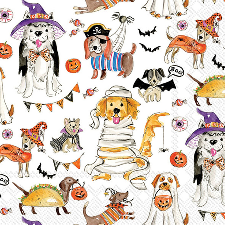 Halloween Dogs Cocktail Napkin