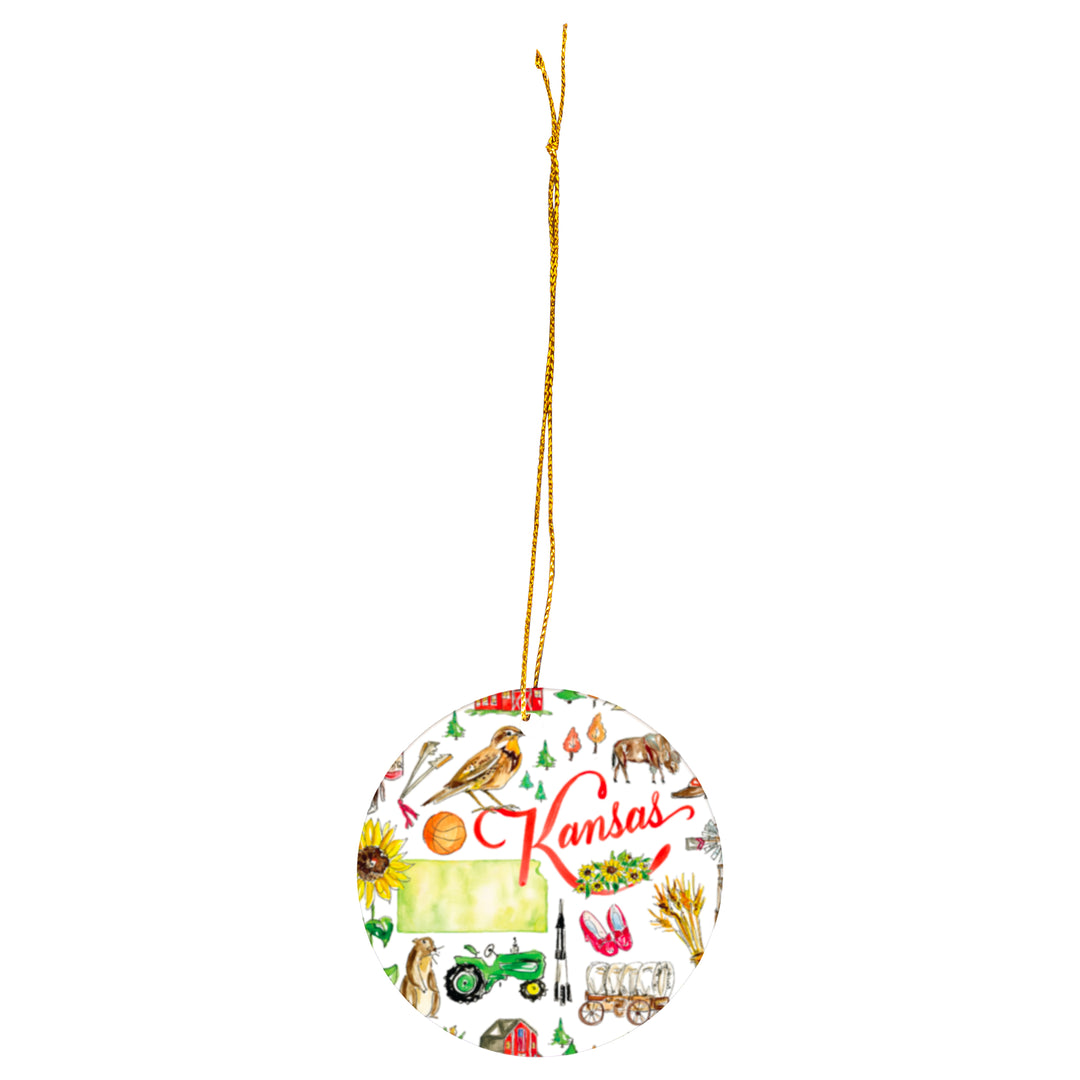 Kansas State Ornament