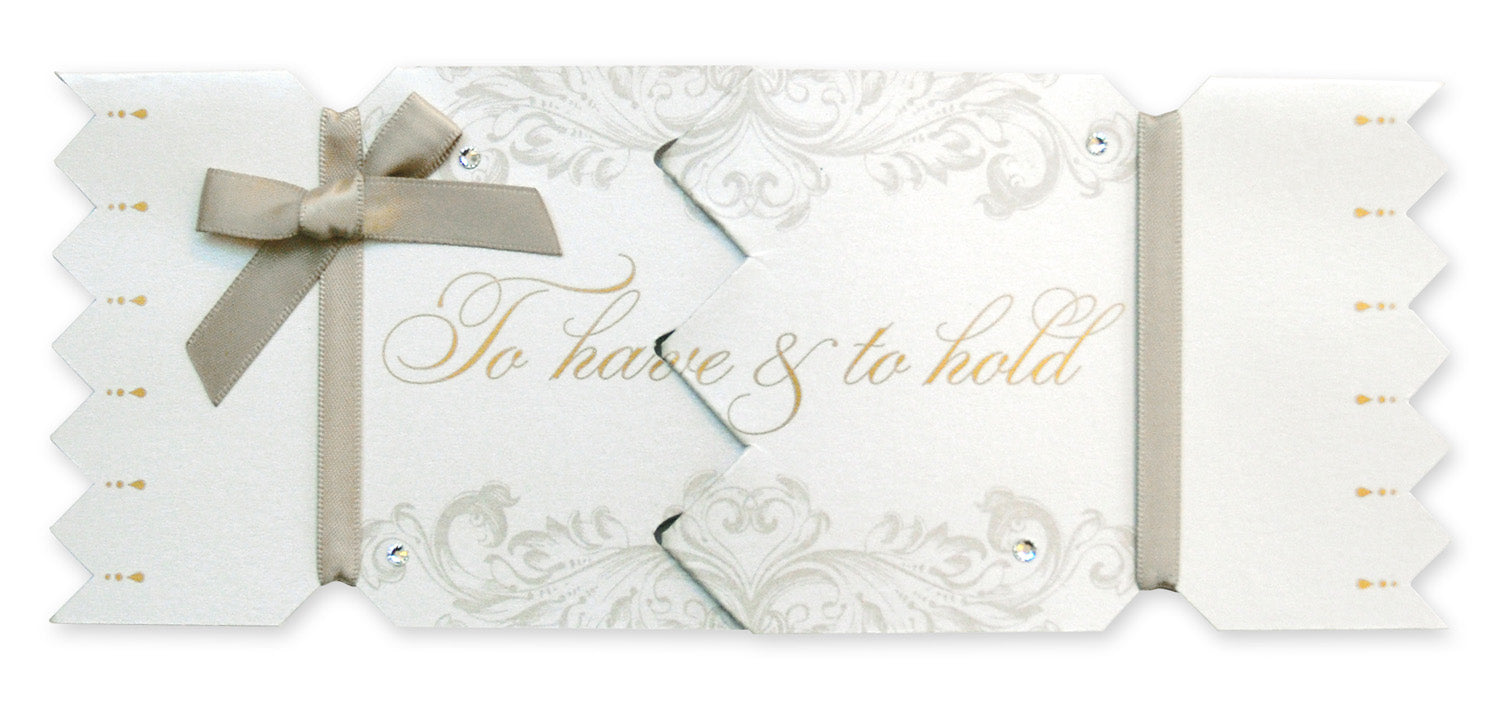 To Have & To Hold Cracker Card Gold