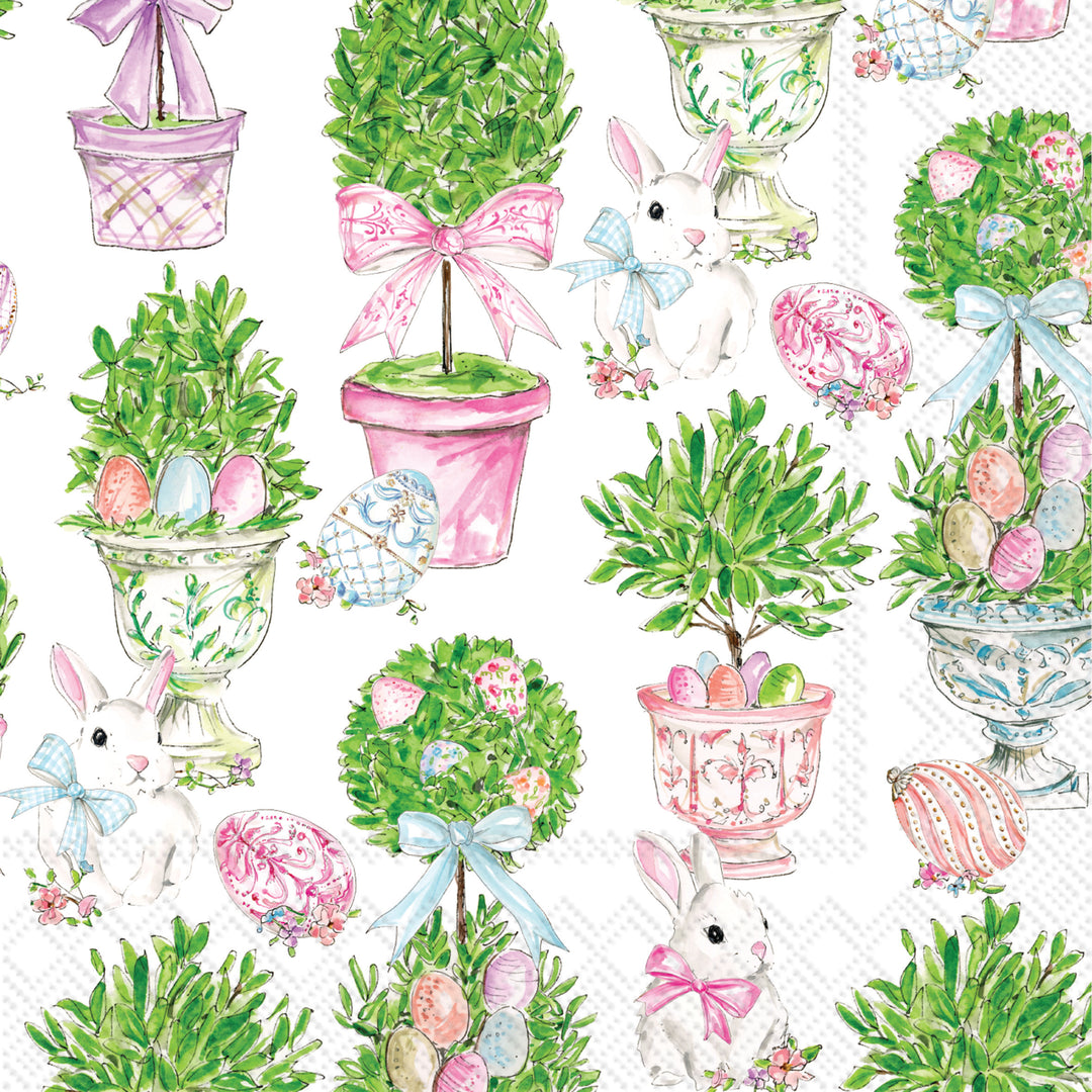Garden Party Bunnies Cocktail Napkin