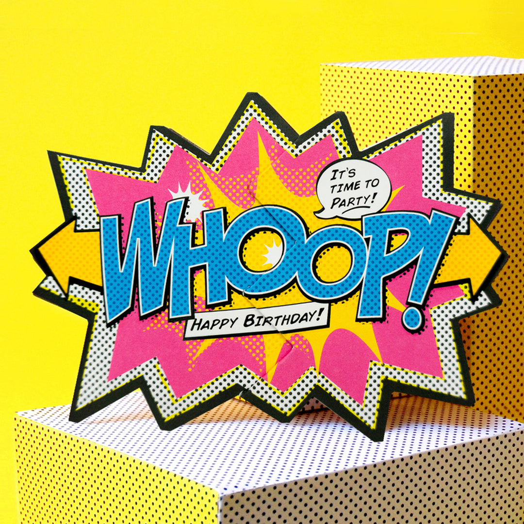 Comic Whoop Cracker Card