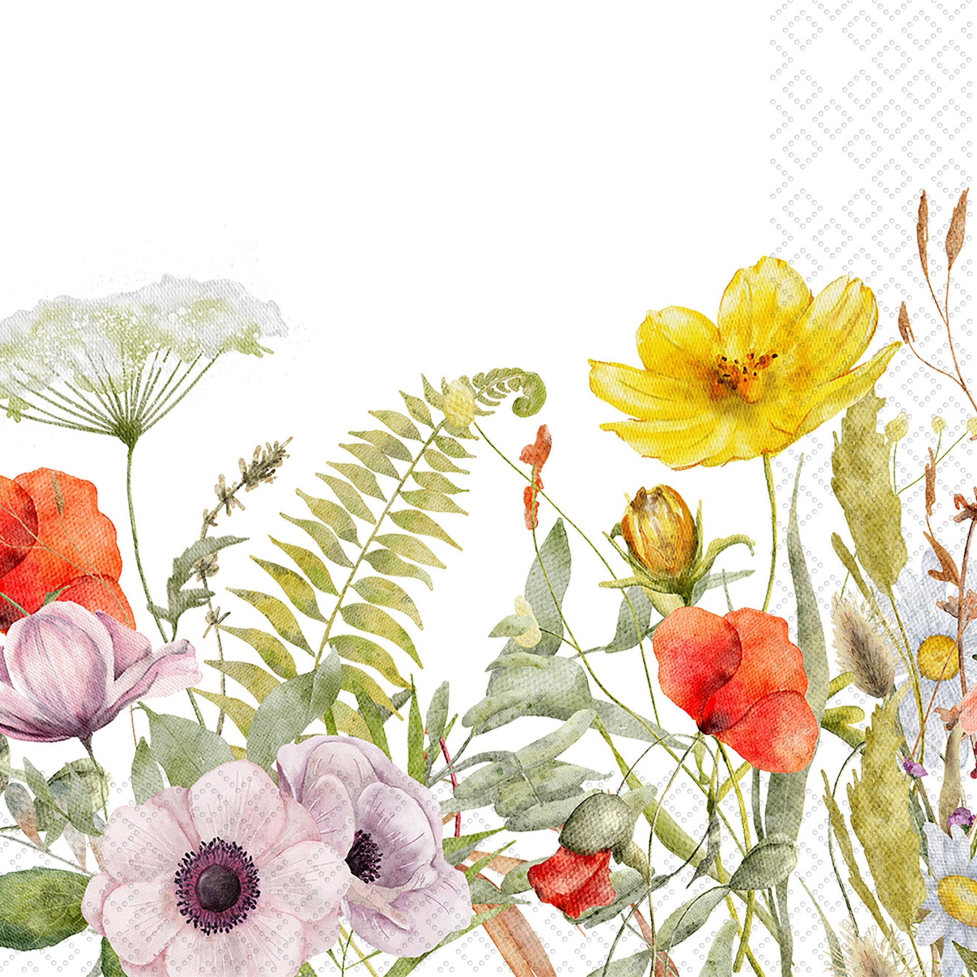 Field Of Flowers Cocktail Napkin