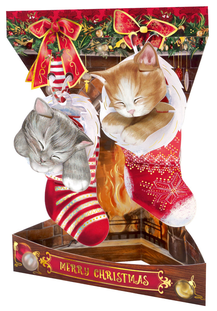 Christmas Kittens Display Card