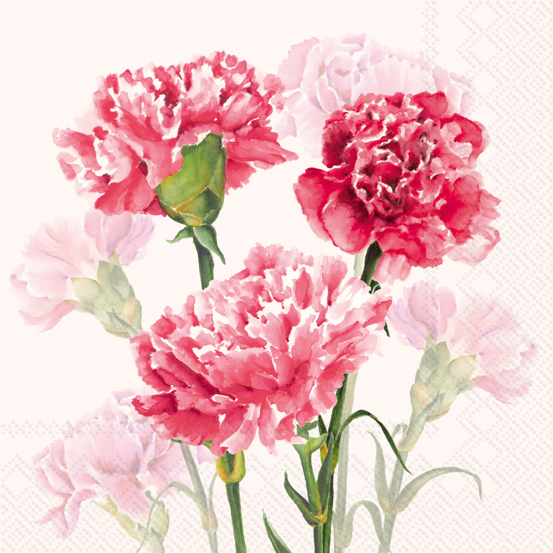 Timeless Red Cream Lunch Napkin