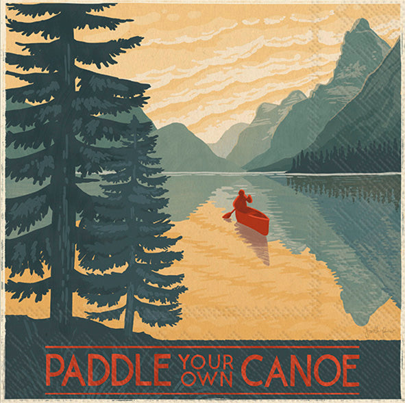 Paddle Your Own Canoe Cocktail Napkin