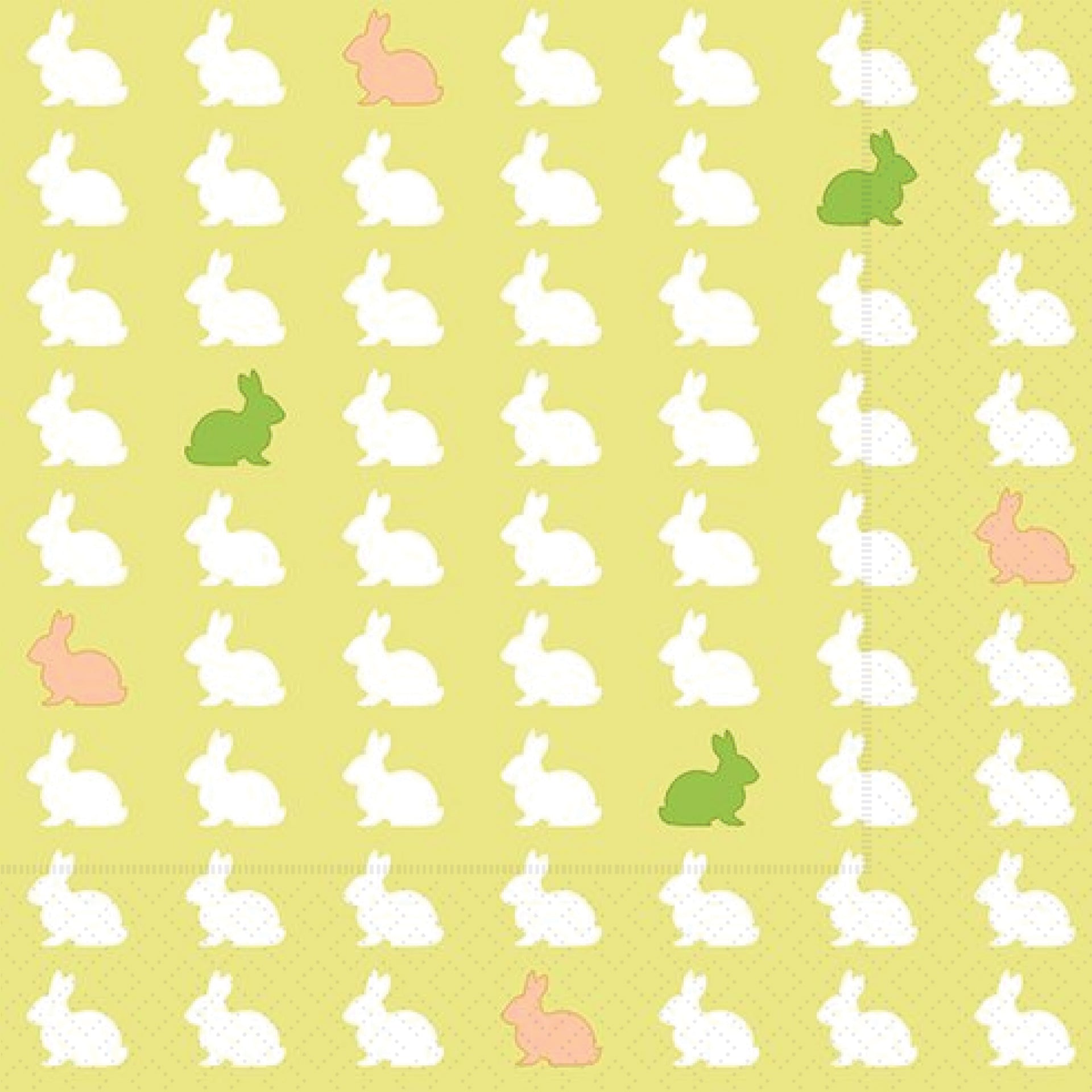 Easter Checkered Cocktail Napkin