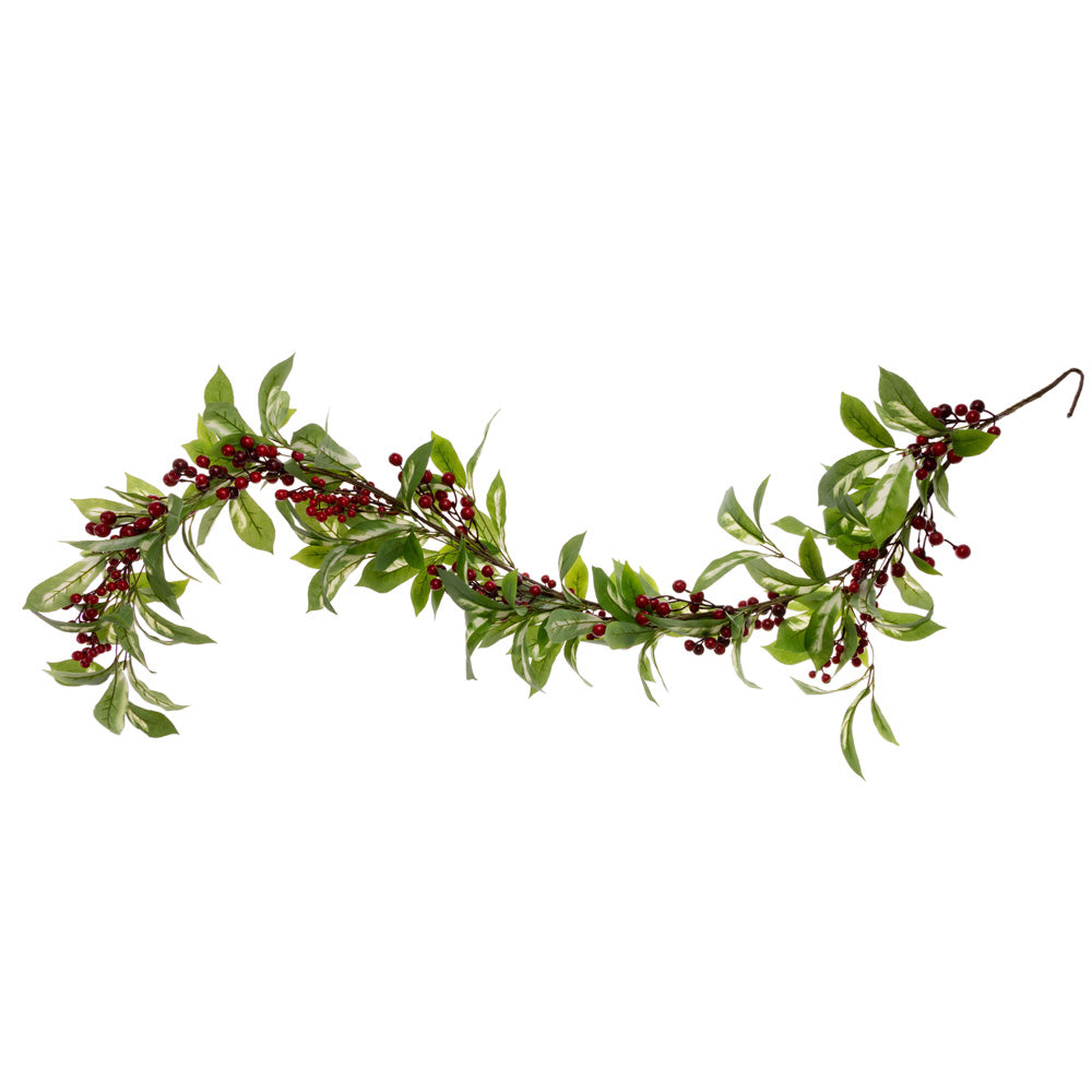 Leaf and Red Berry Garland