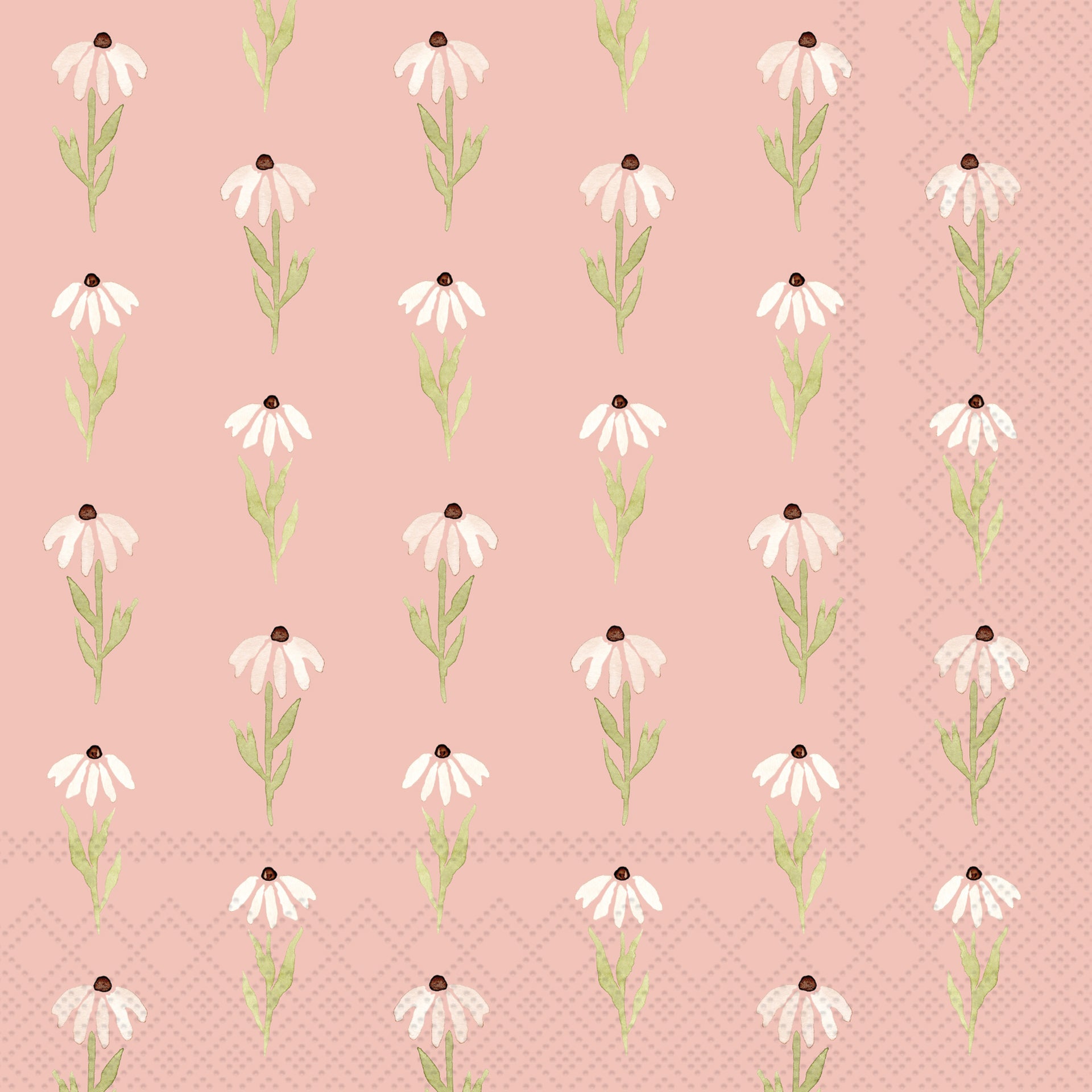 Pink Daisy Lunch Napkin