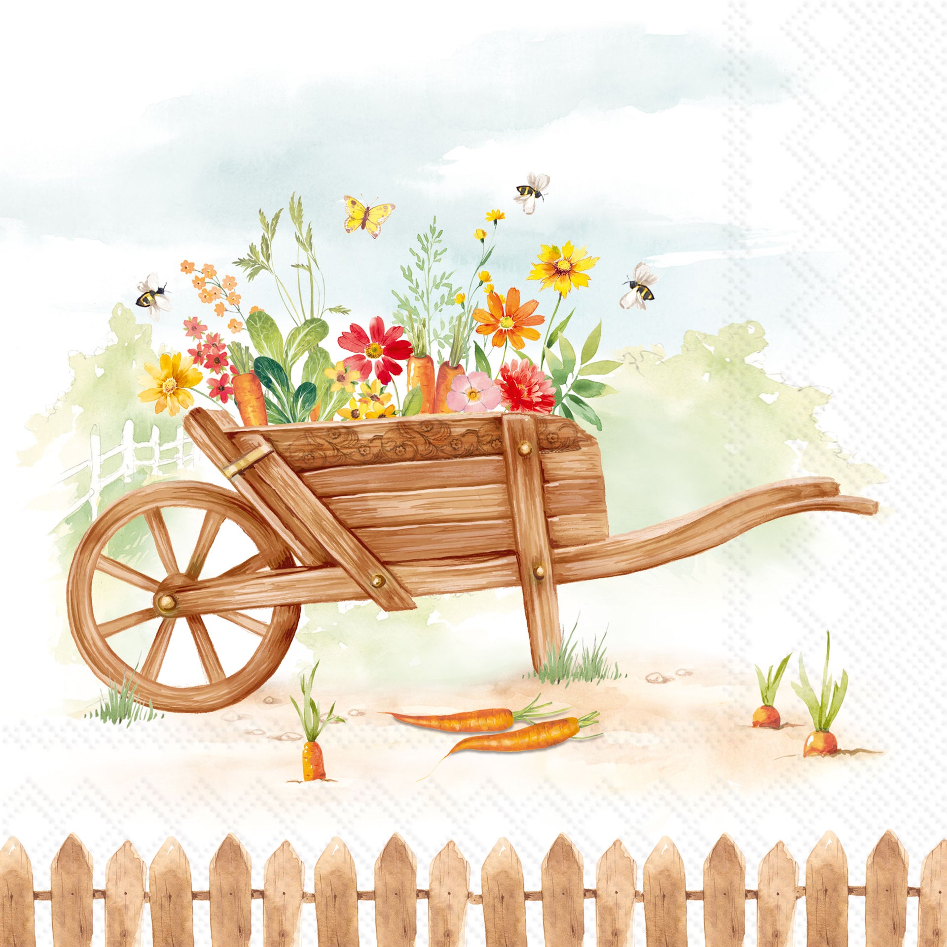 Gather And Grow Cocktail Napkin