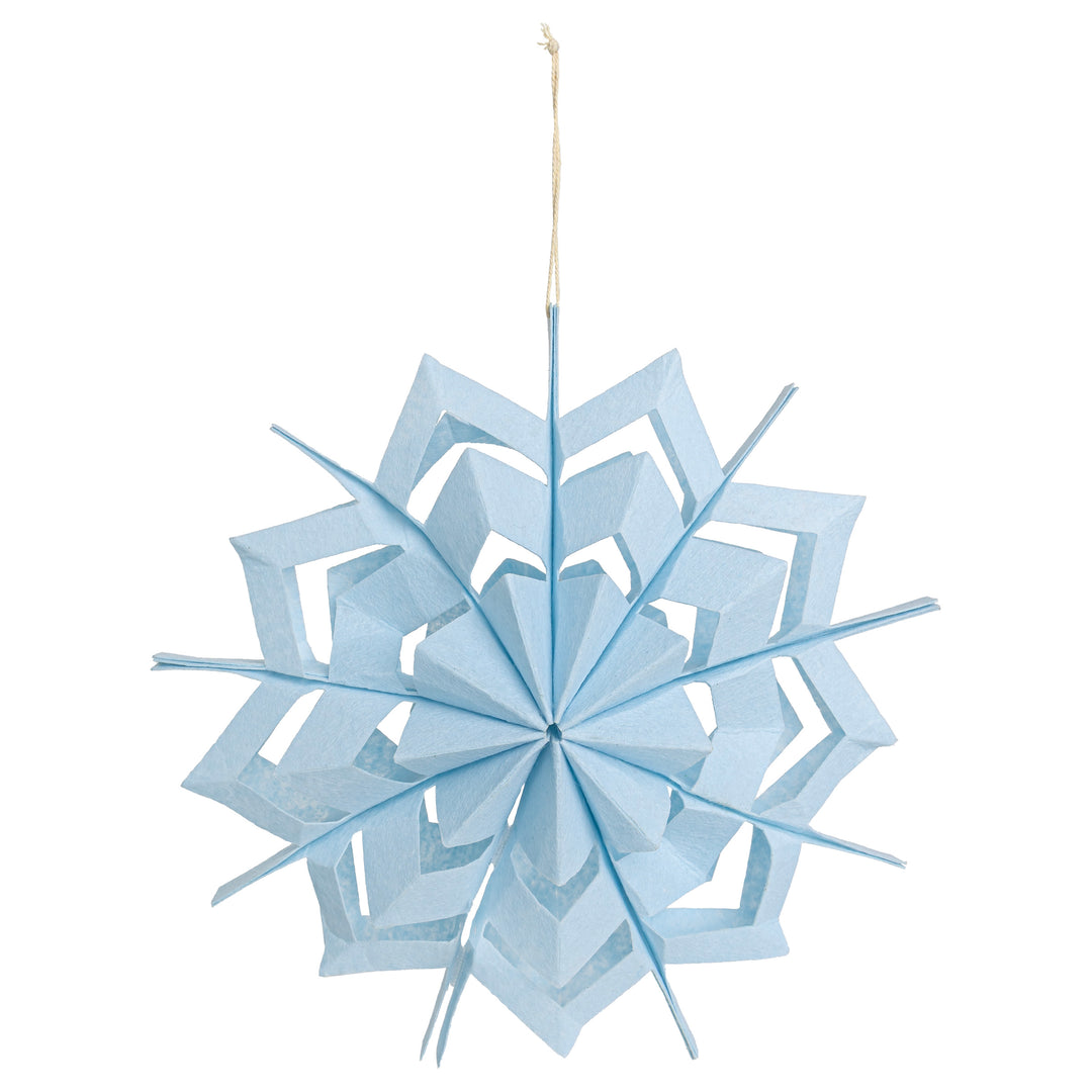 Felted Snowflake Ornament Ice