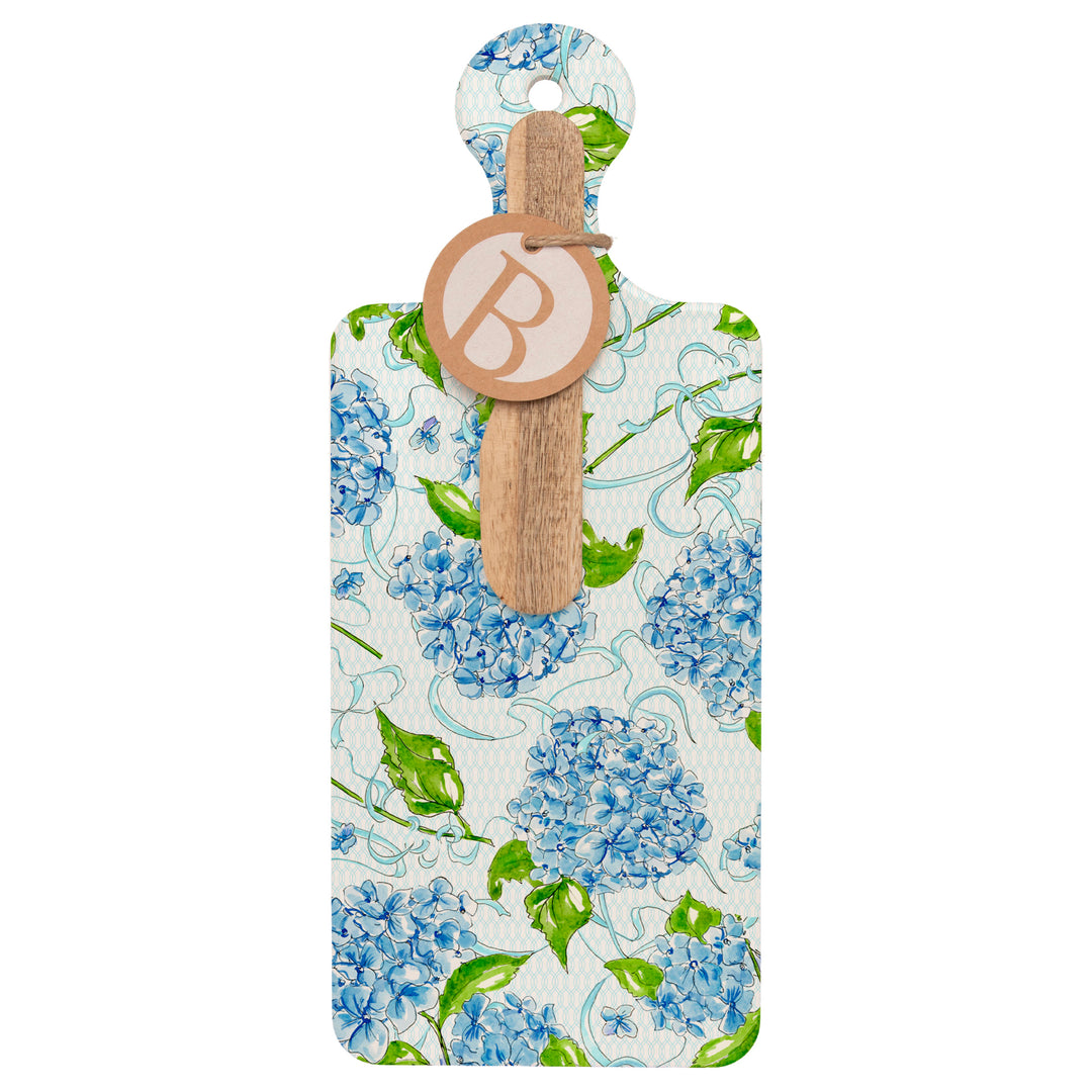 Hydrangea Allover Cuterie &amp; Spreader Set