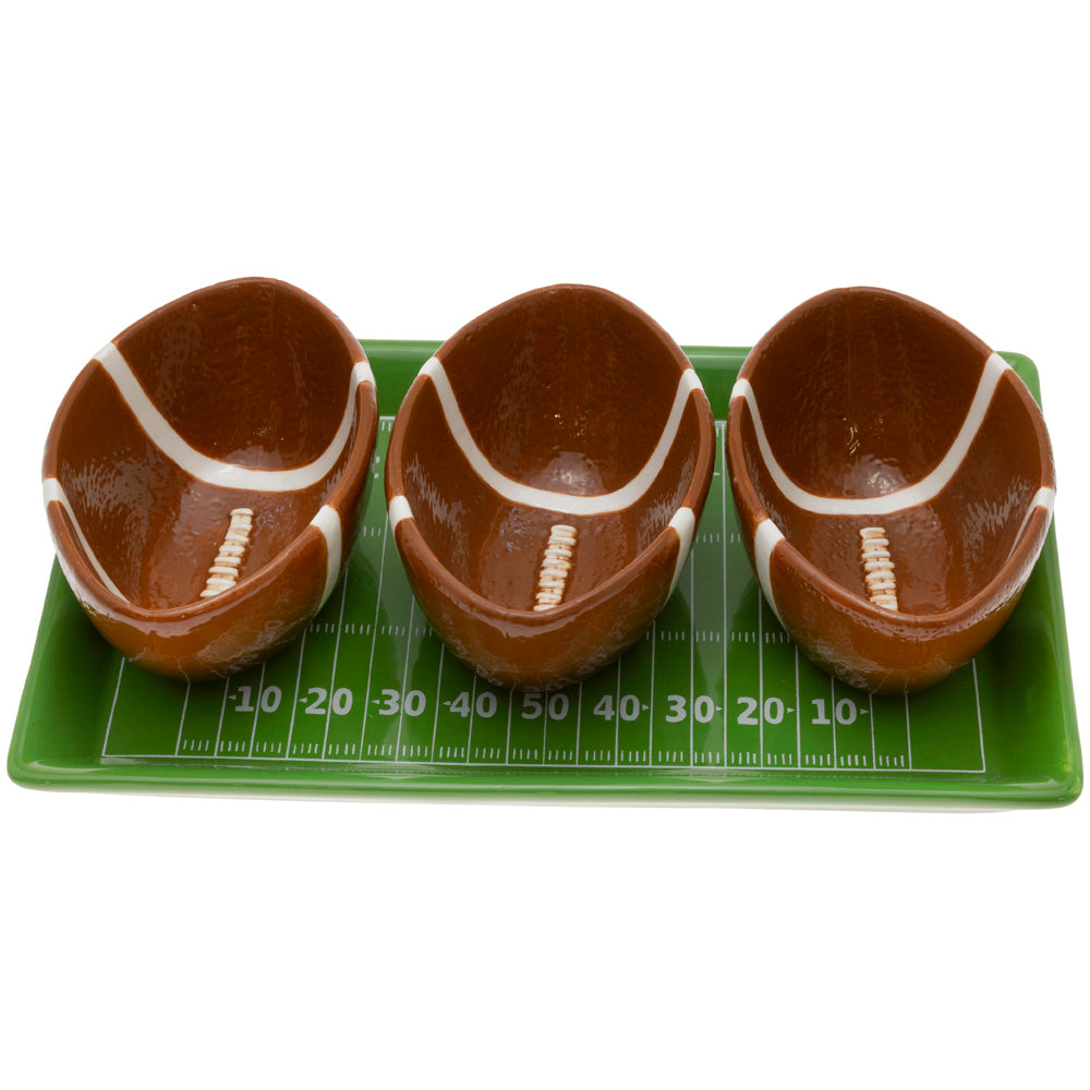 FOOTBALL FEVER CONDIMENT TRAY