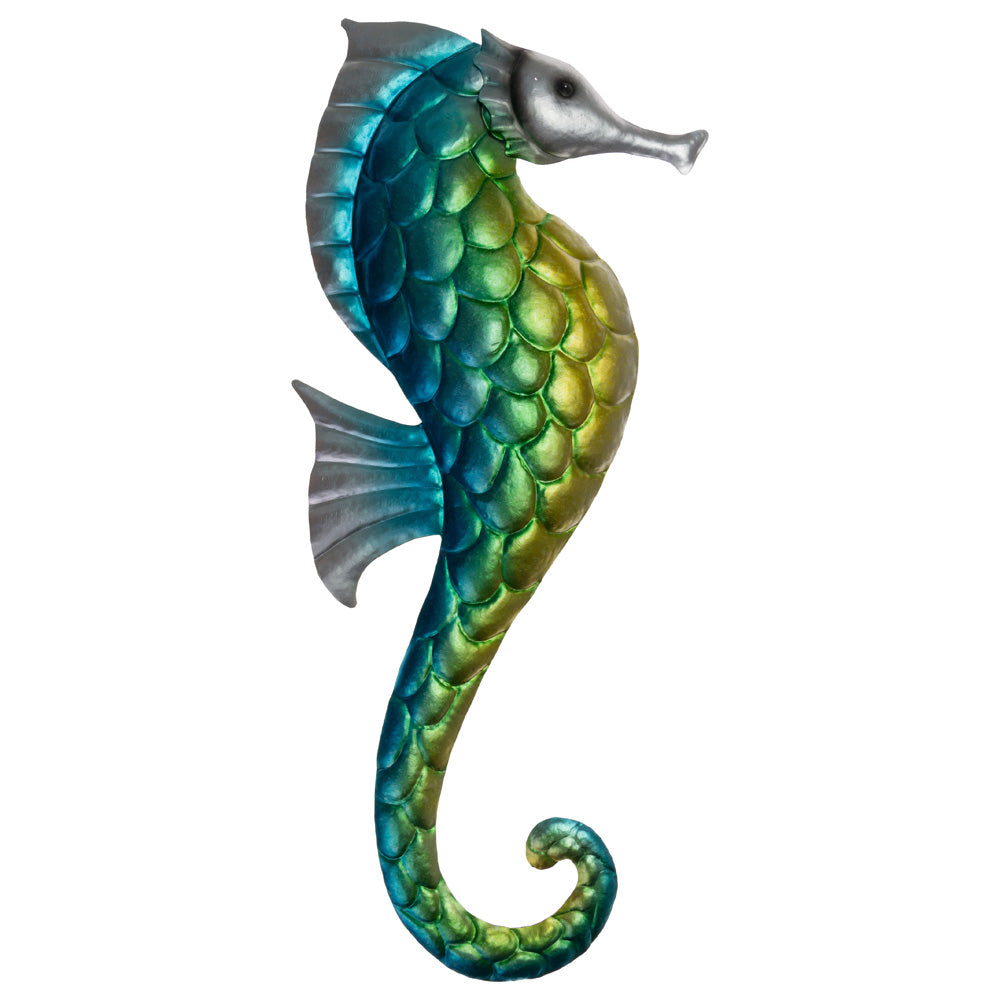 LUSTROUS SEA HORSE WALL DECOR