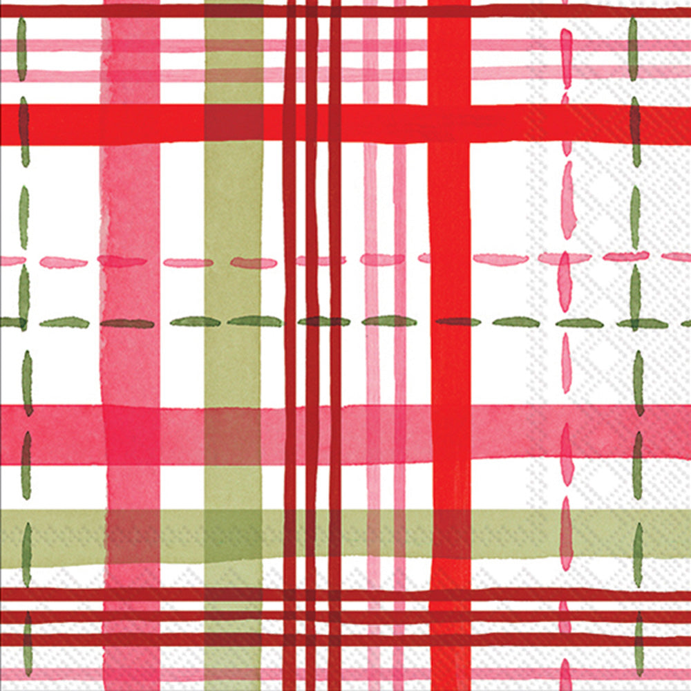 Merry Berry Plaid Lunch Napkin