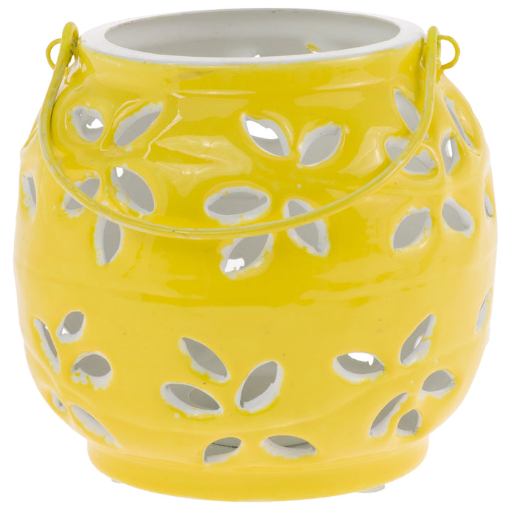 Yellow Metal Outdoor Lantern Small