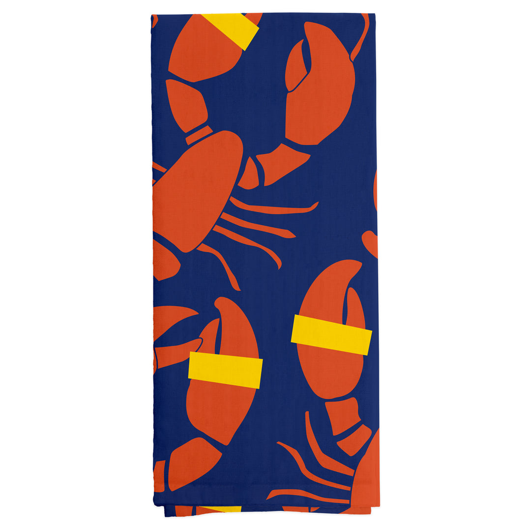 Lobster Bands Tea Towel