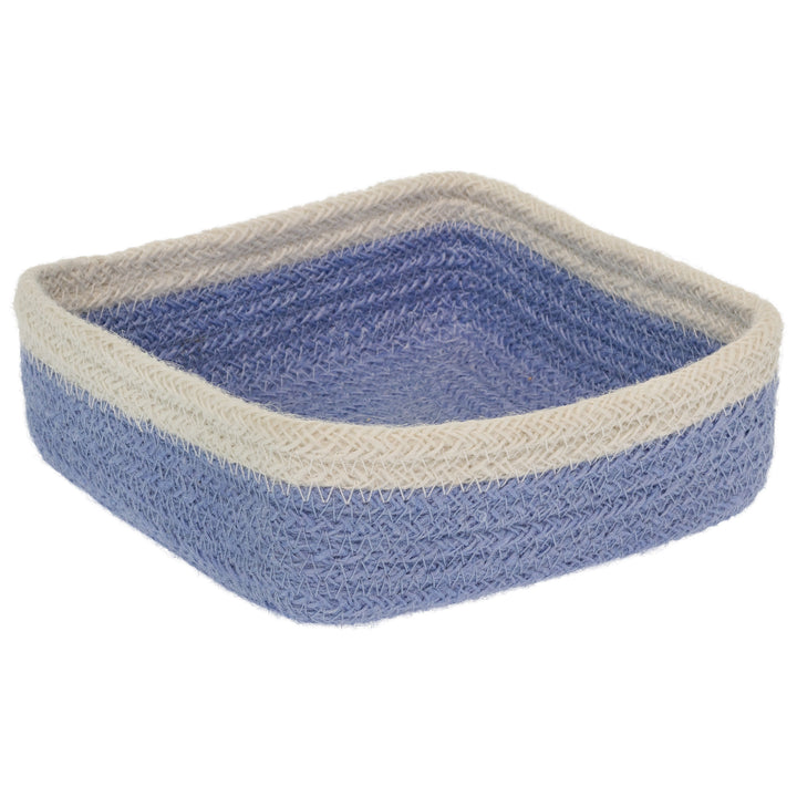 Sky Blue Jute Cocktail Caddy