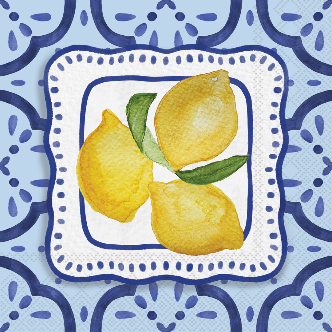 Amalfi Cucina Lemons Cocktail Napkin