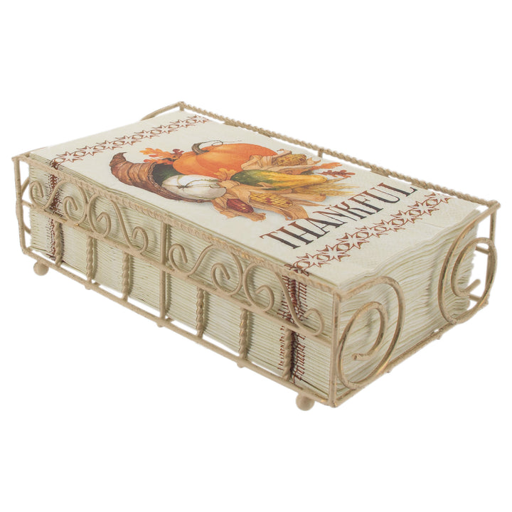 Garden Gate Guest Caddy Antique White