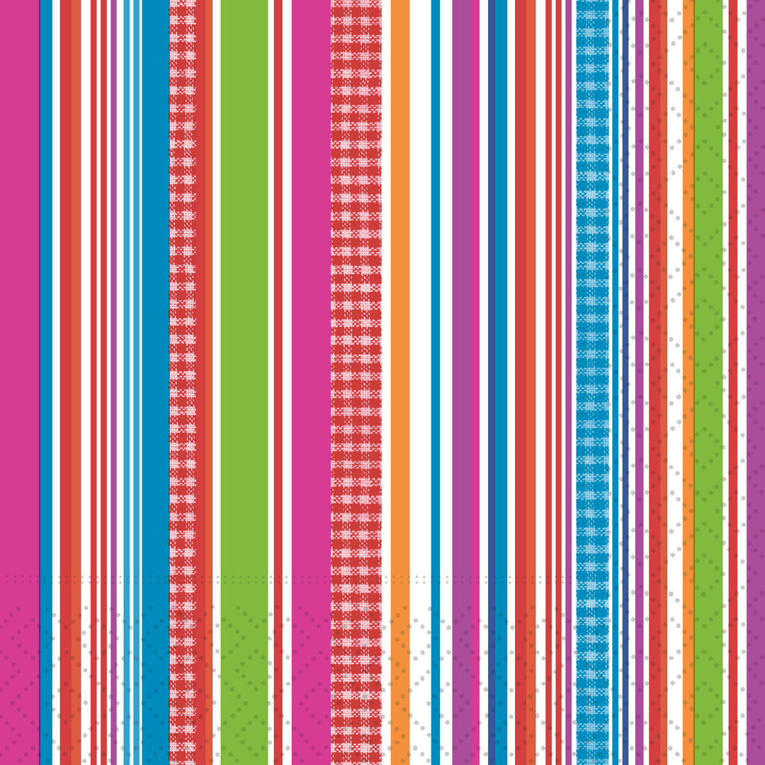 Colourful Stripes Cocktail Napkin