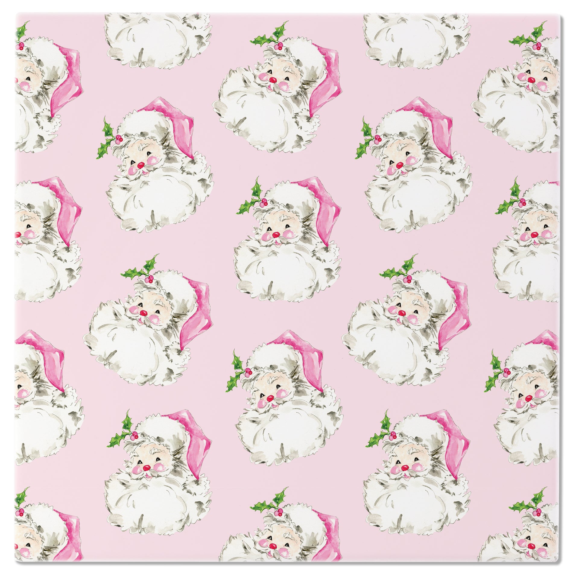 Pink Santa Trivet