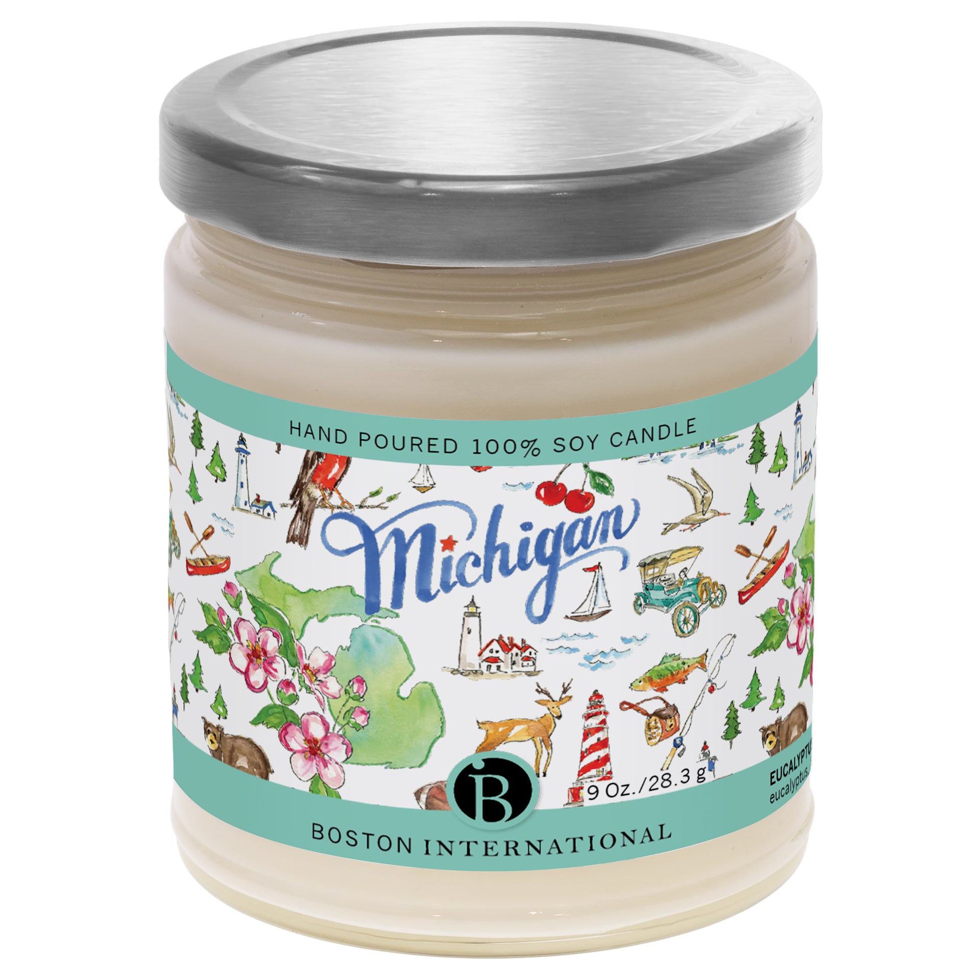 Michigan State Candle