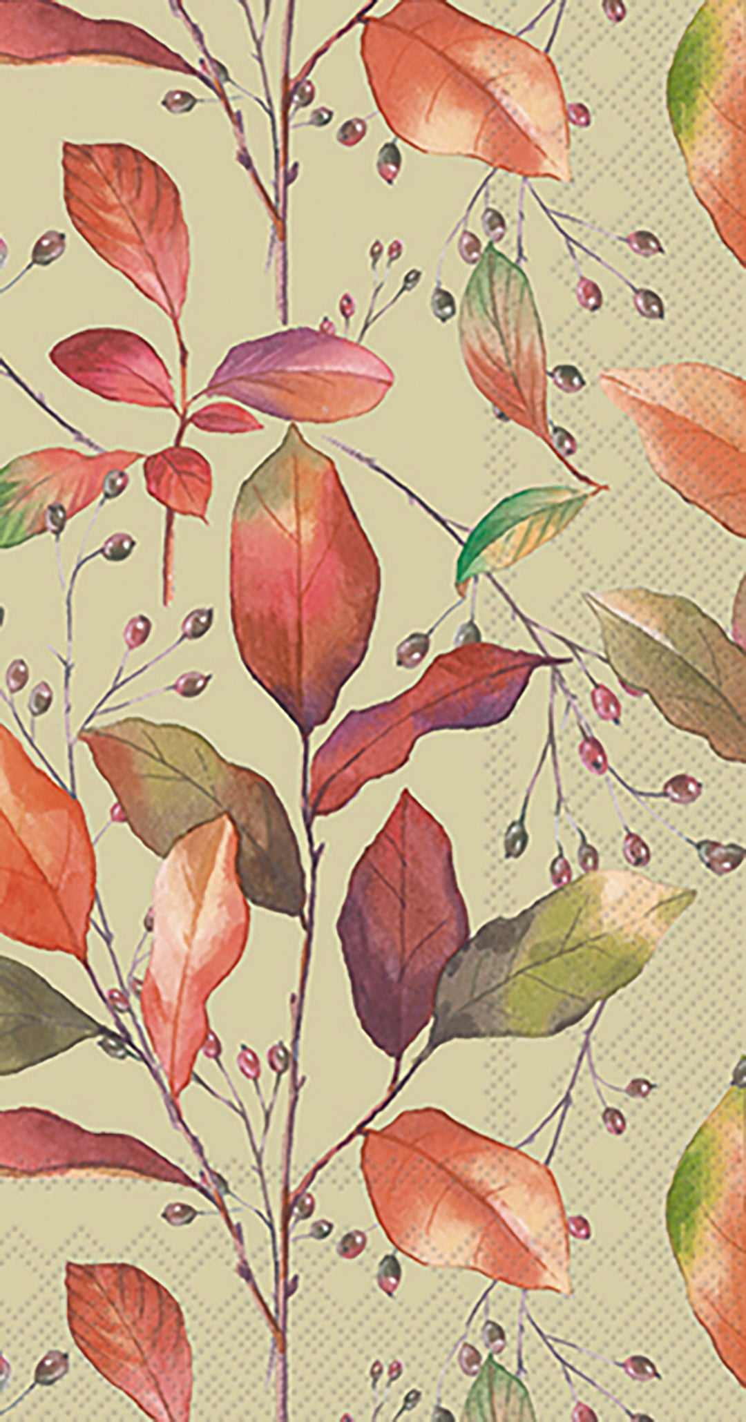 Colorful Autumn Guest Towel