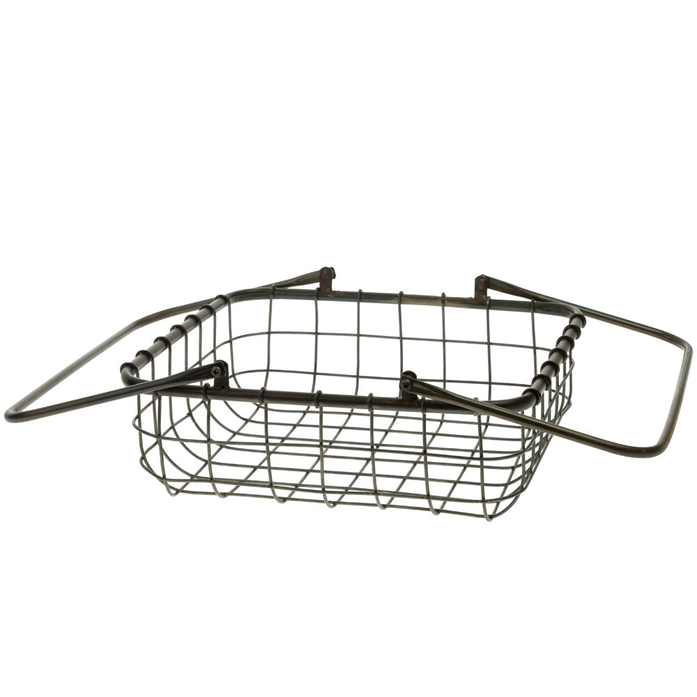 Metal Nesting Square Shop Baskets (Set of 2)