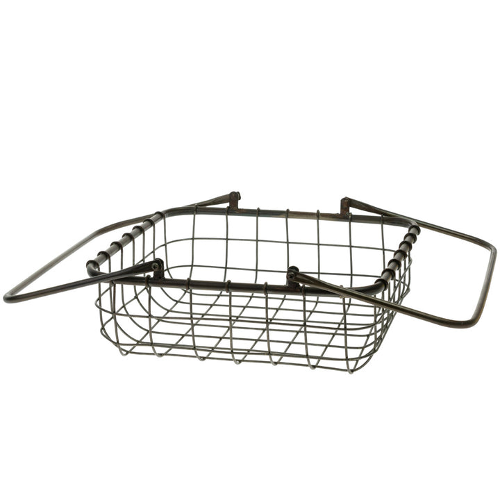 Metal Nesting Square Shop Baskets (Set of 2)