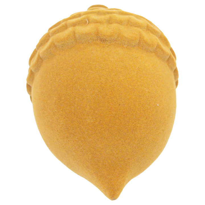 Mustard Flocked Acorn