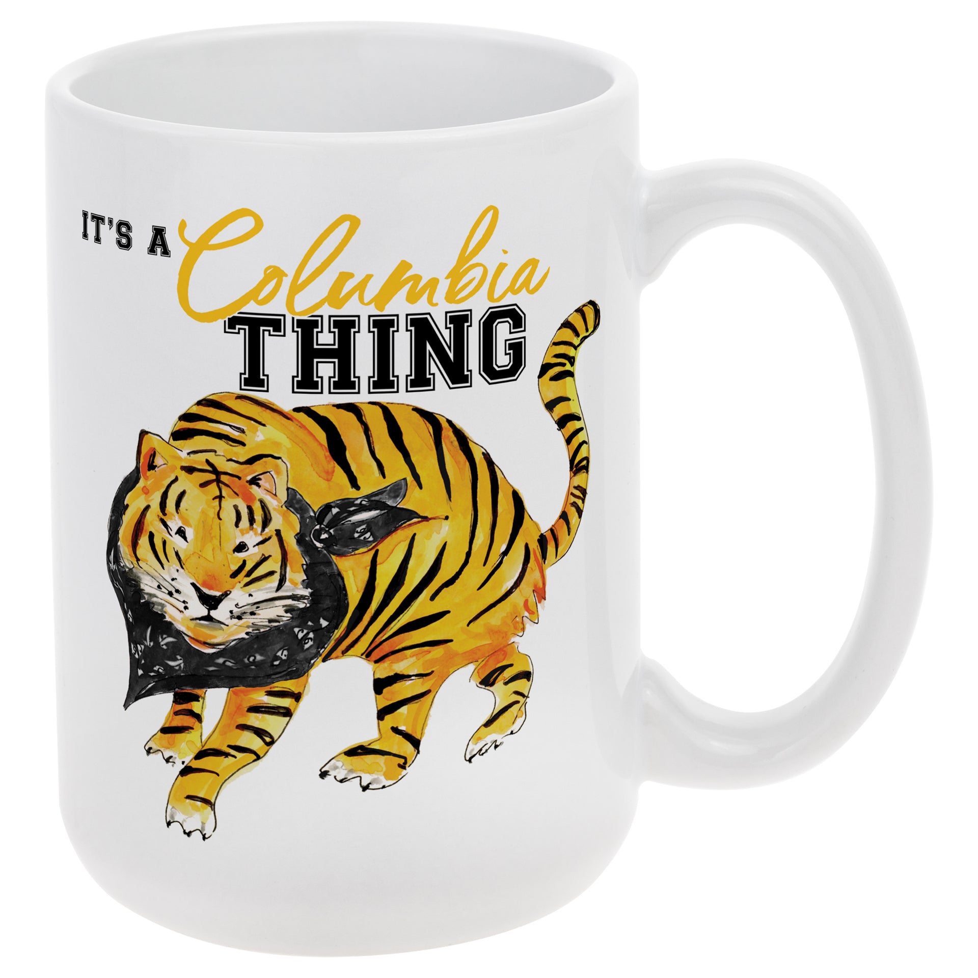 Black Prowling Tiger Mug