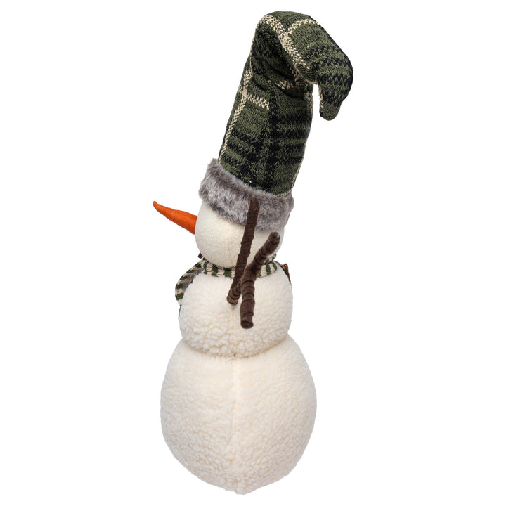 Berner Green Plaid Hat Snowman