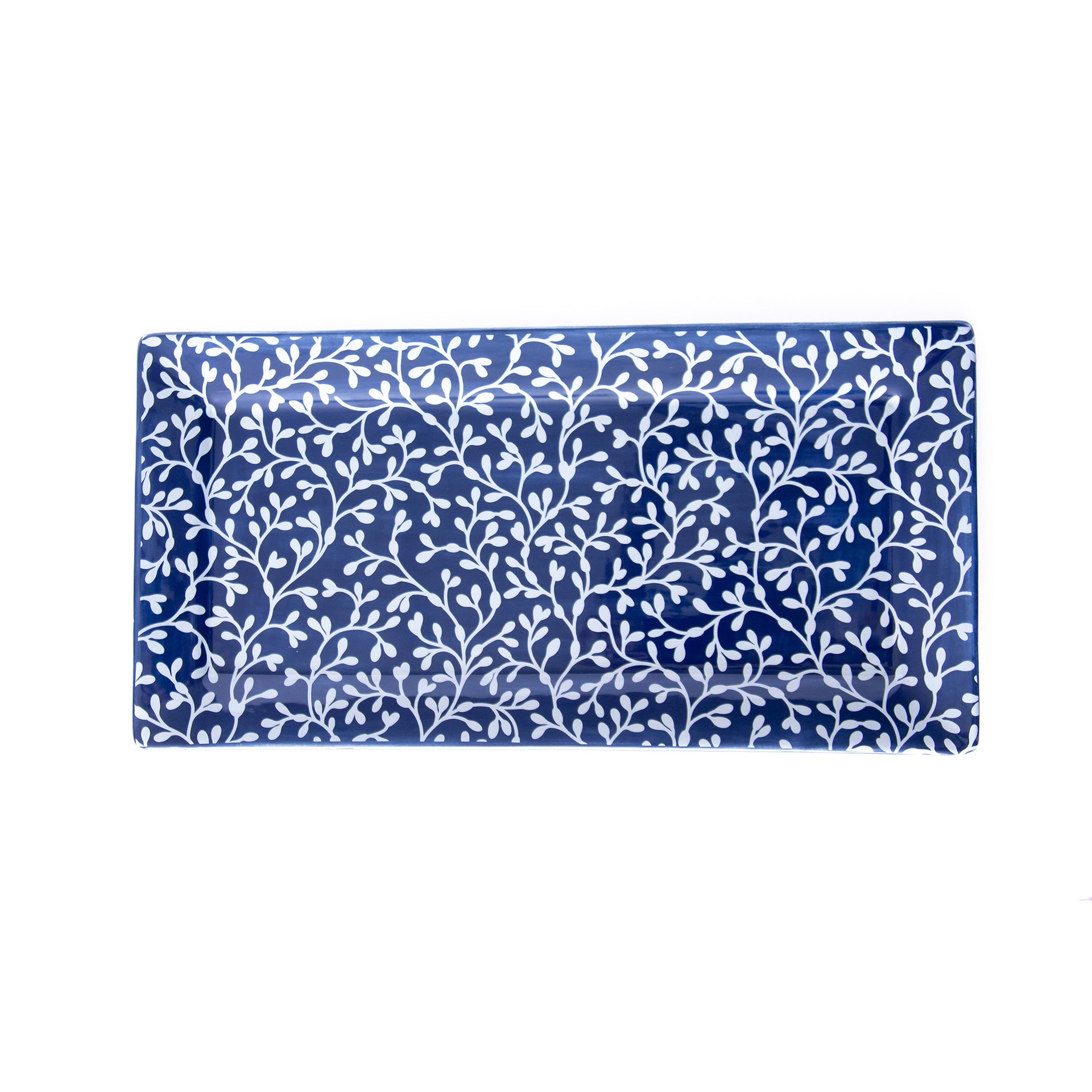 NAVY SEAWEED RECTANGLE PLATTER