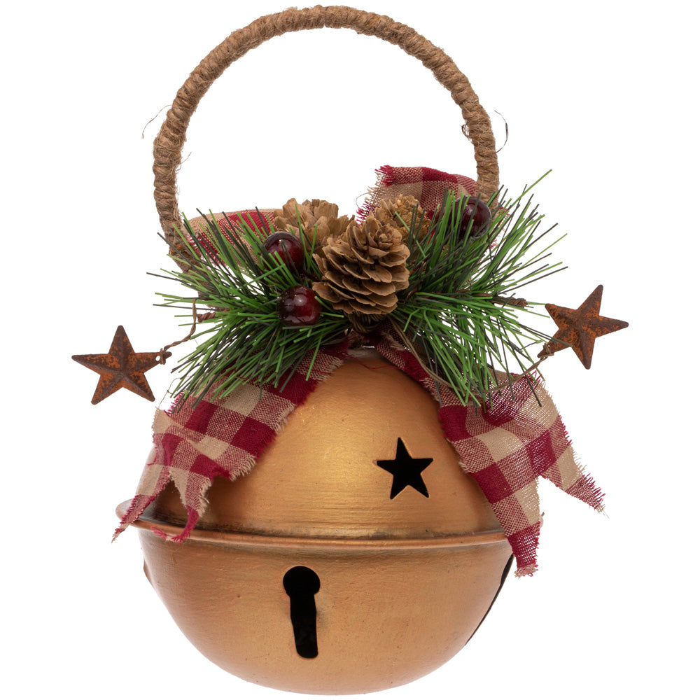 LG GARLAND COPPER BELL ORNAMENT