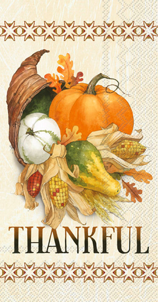 Thankful Cornucopia Guest Towel