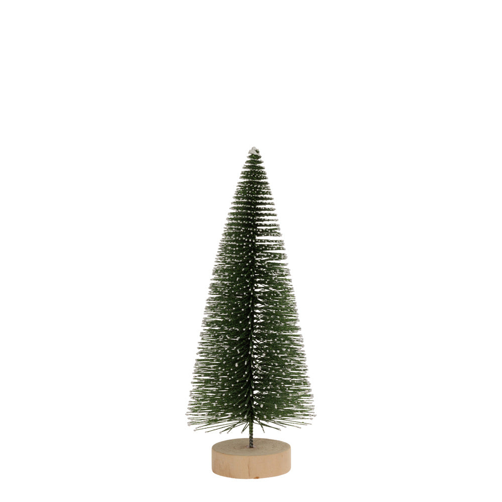 Small Green and White Bottle Brush Tree
