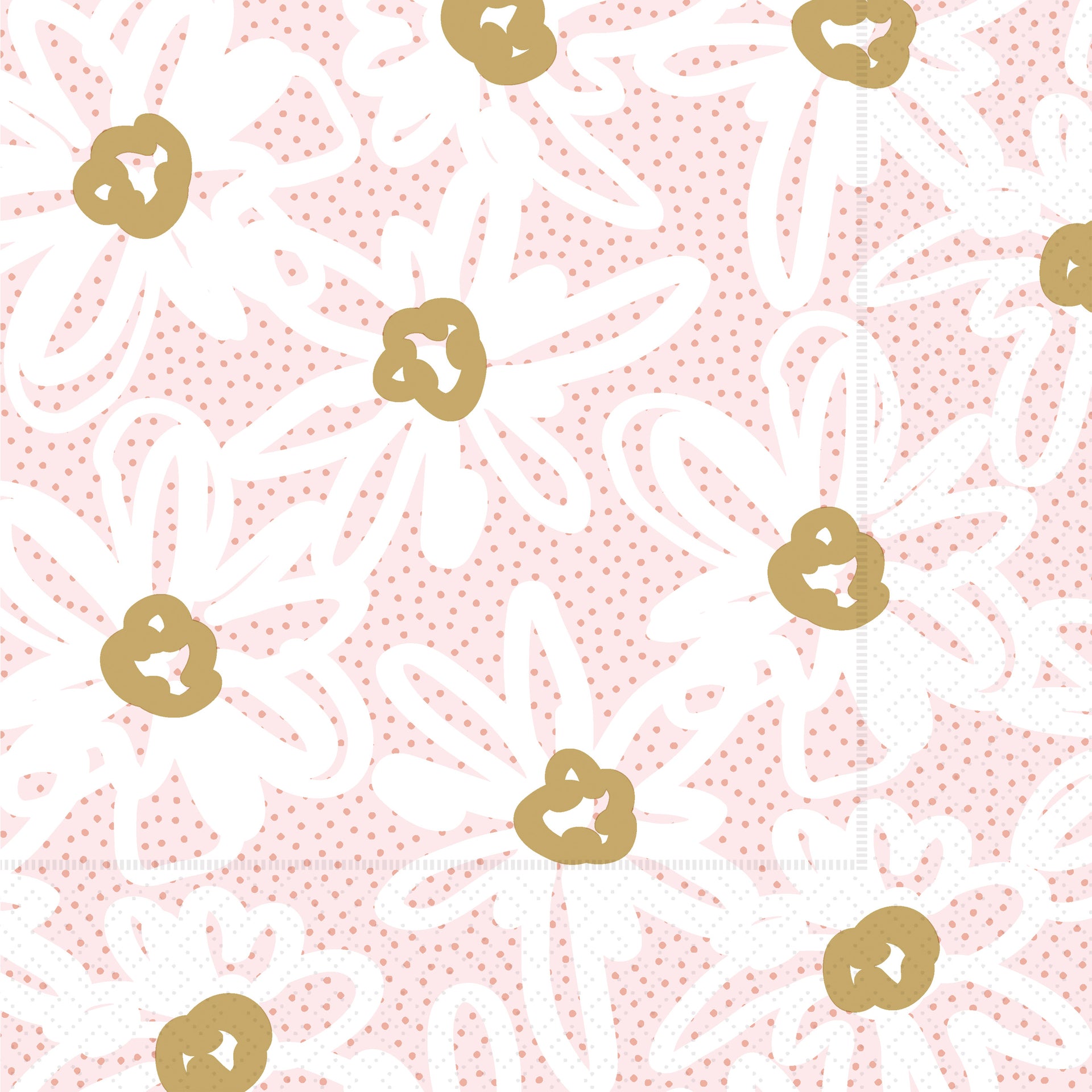 Blooming Pattern Lunch Napkin