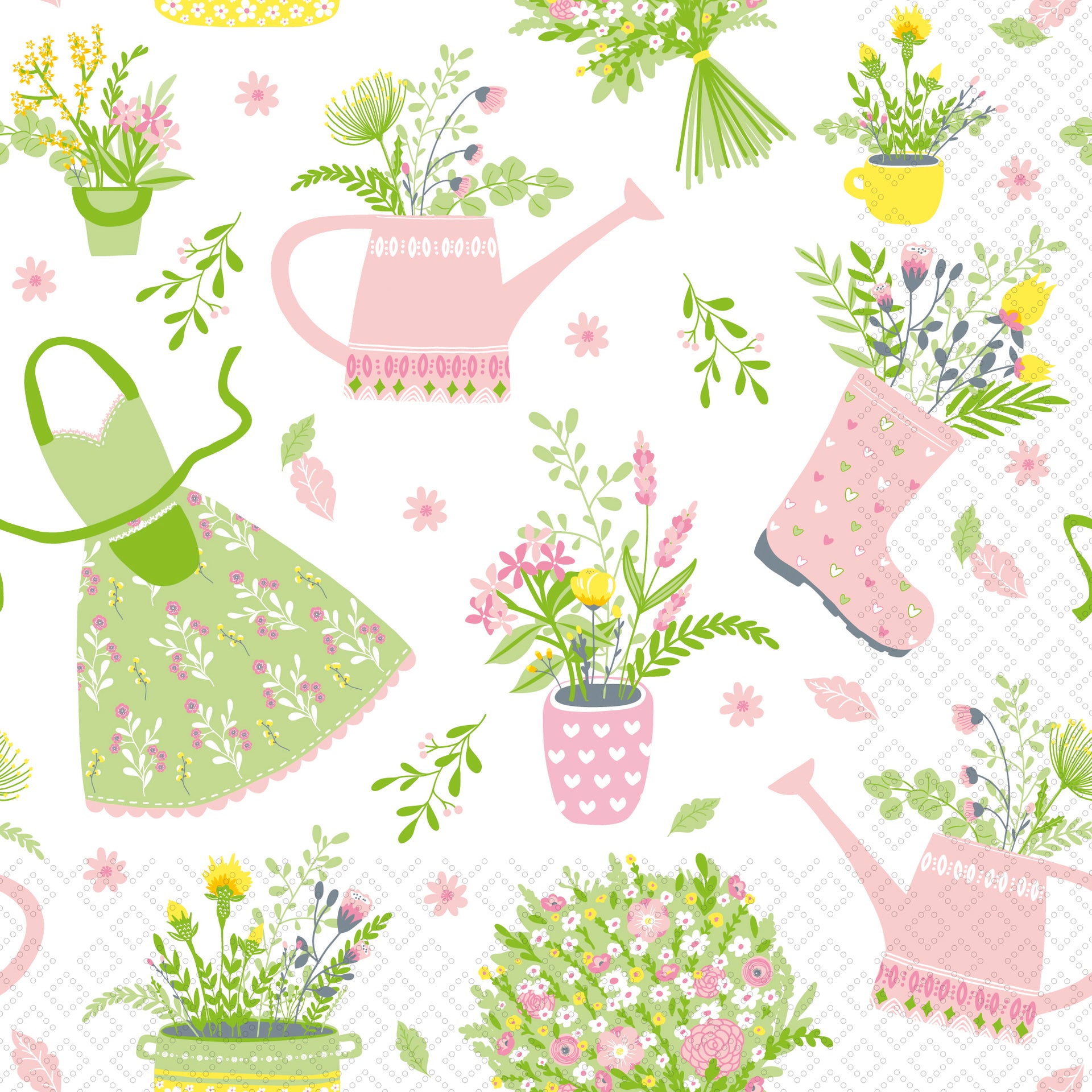 Apron And Boots Lunch Napkin