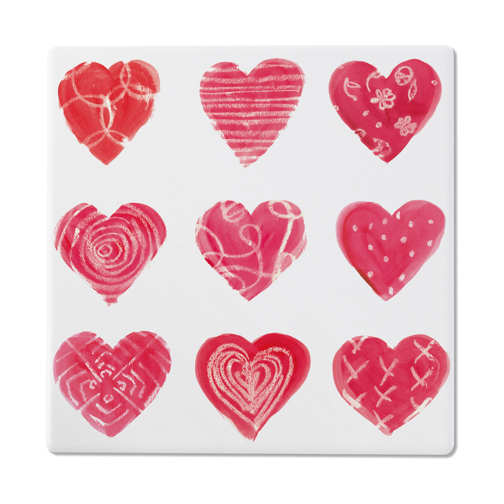 HEARTS & MORE HEARTS COASTERS S/12