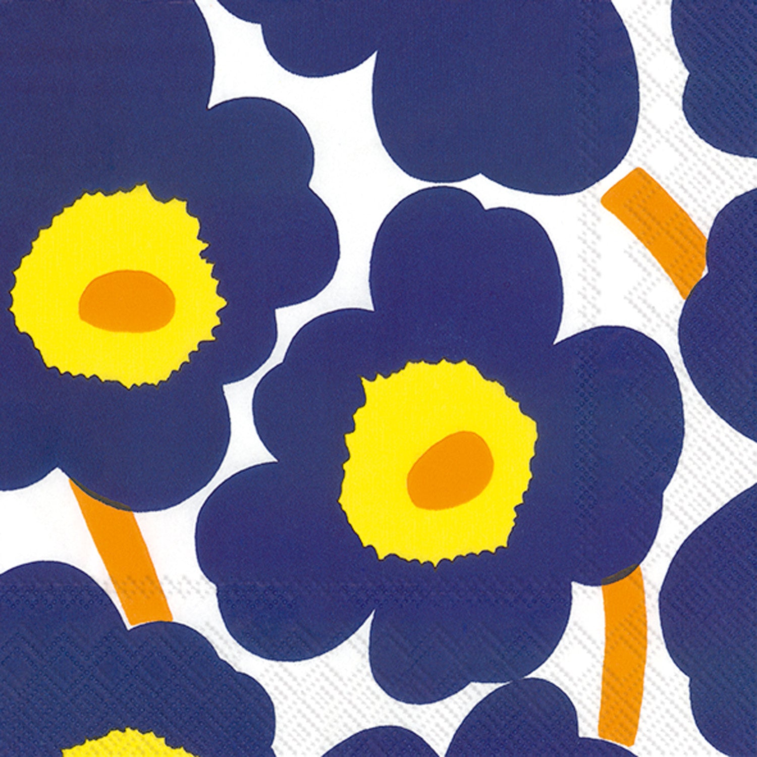 Unikko Cocktail Napkin dark blue