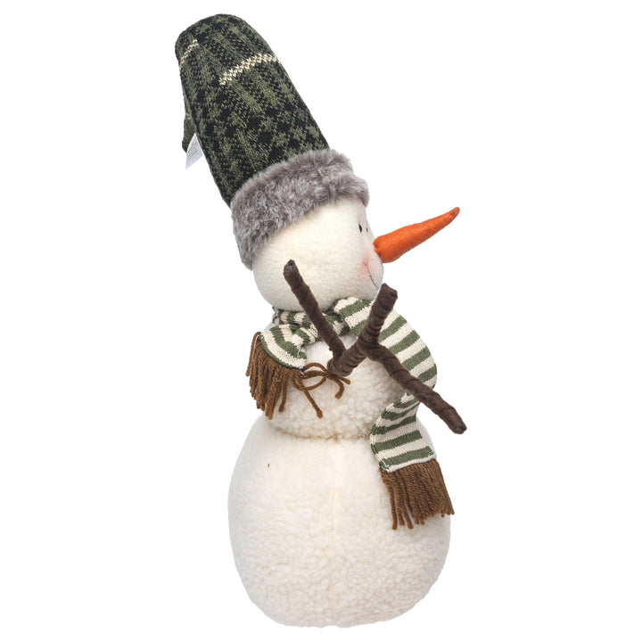 Berner Green Plaid Hat Snowman