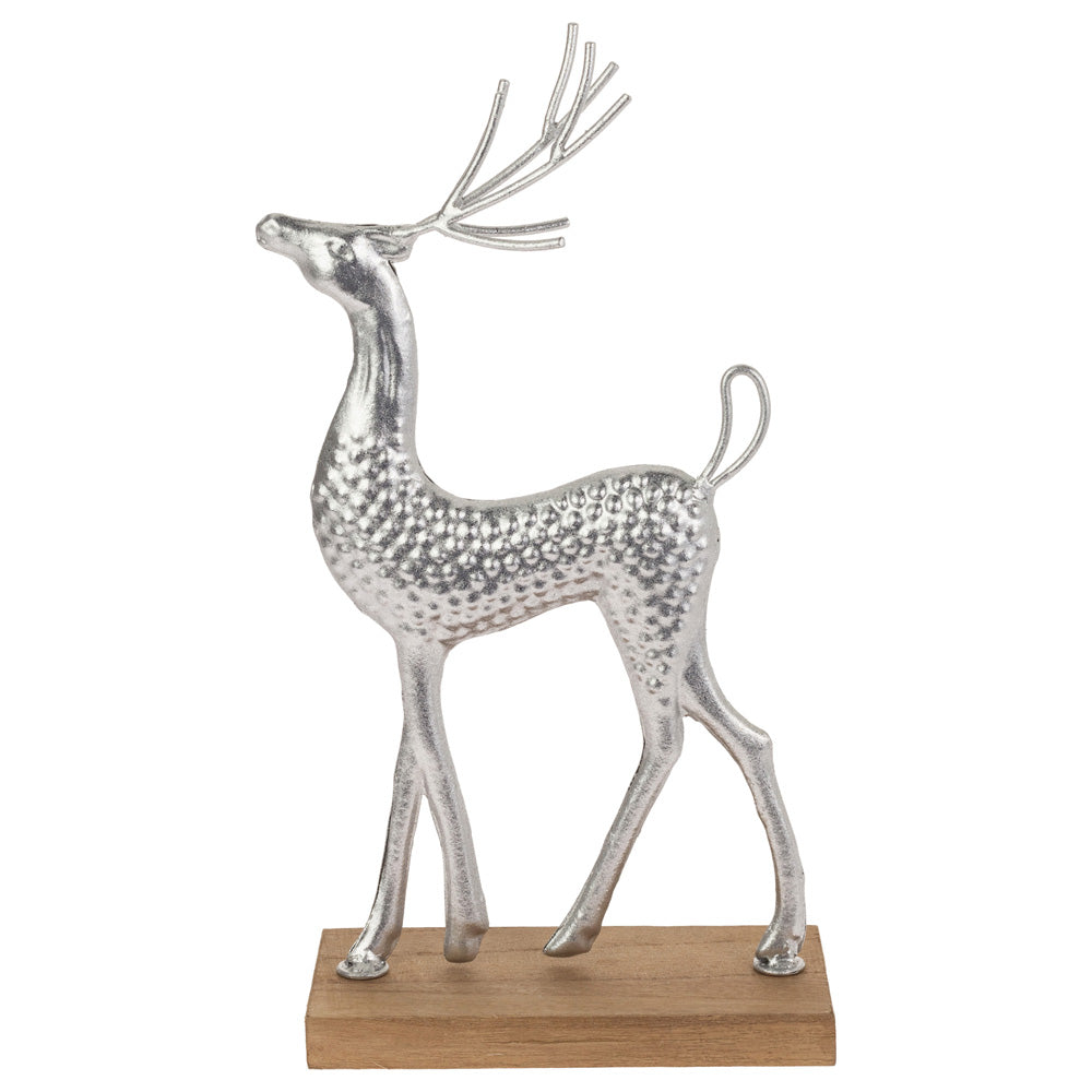 SMALL METAL SILVER DARLING DEER