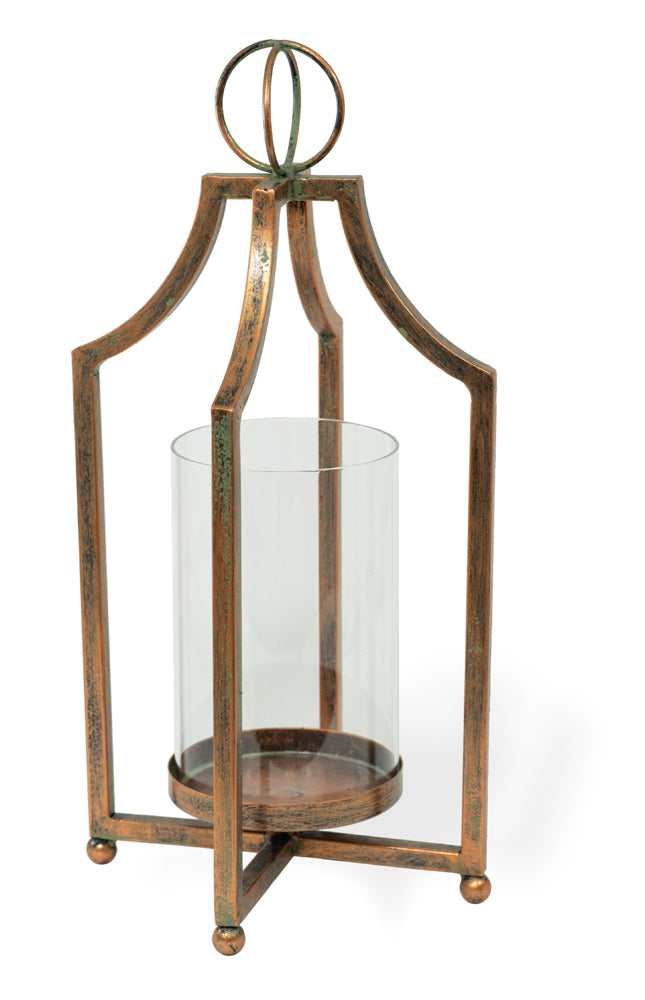 AGED COPPER LANTERN