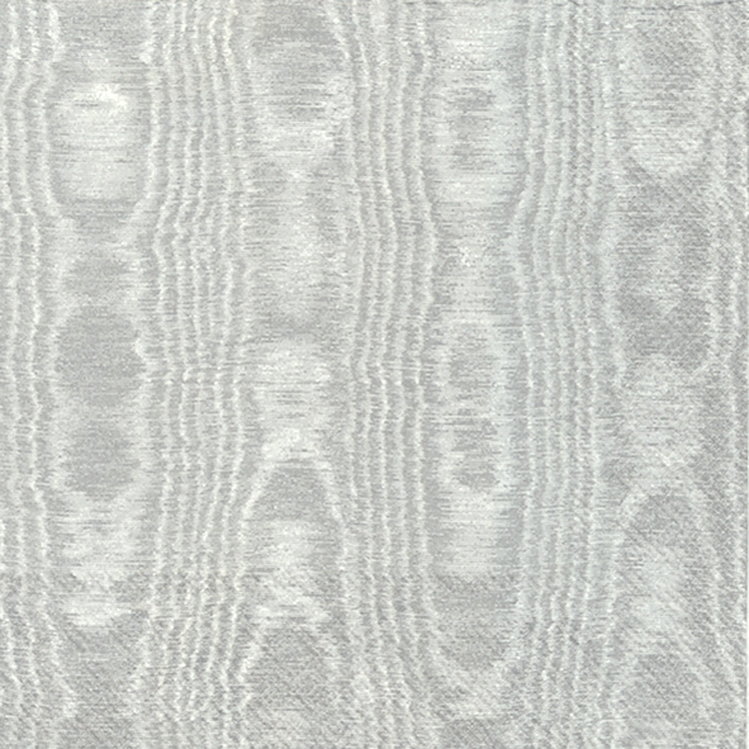 Moiree Cocktail Napkin Silver